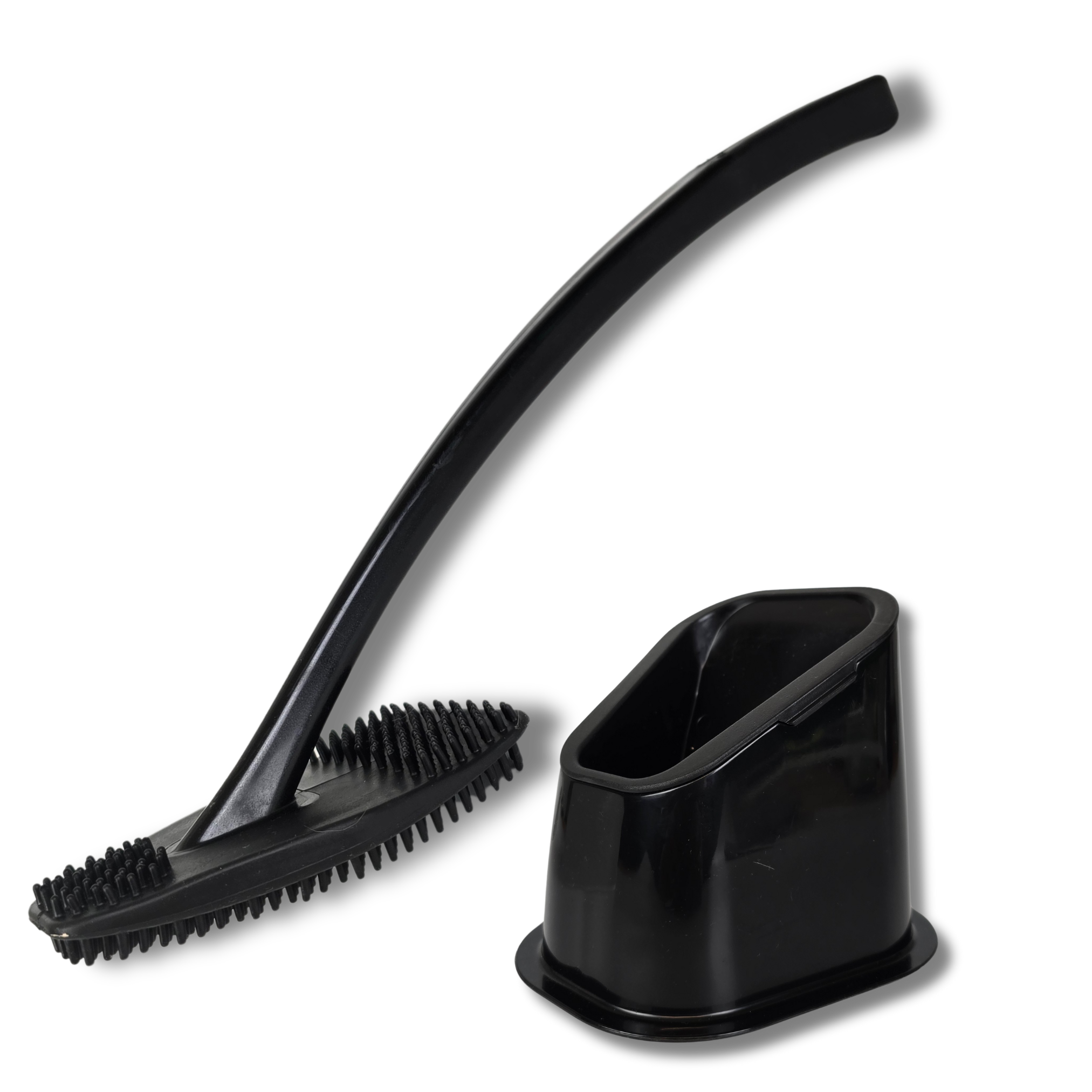 bideo® Rand-WC-Bürste Silikon schwarz