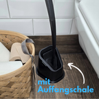 bideo® Rand-WC-Bürste Silikon schwarz