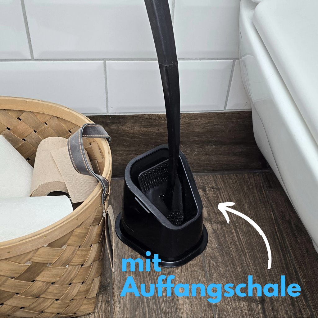 bideo® Reinigungs-Set mit WC-Schaum und WC-Bürste | schwarz