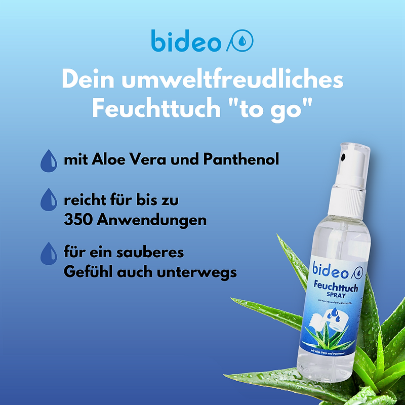 3er-Set Feuchttuch-Spray mit Aloe Vera & Panthenol - 50 ml