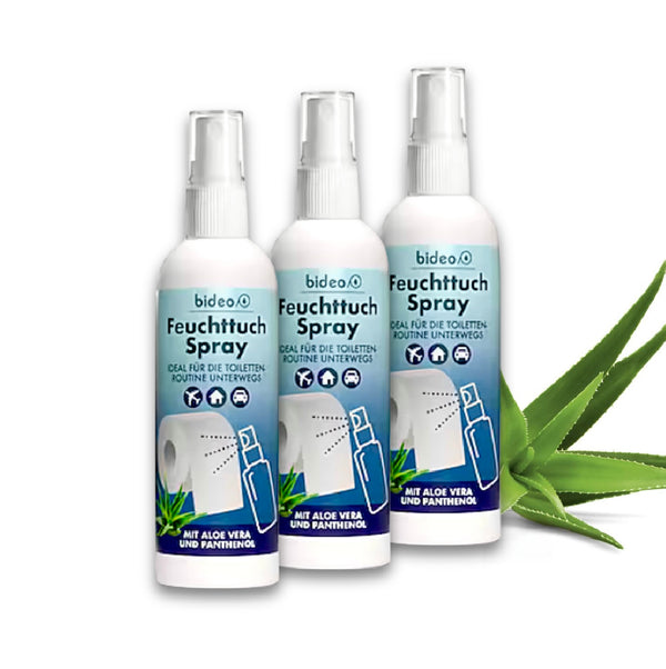 3er-Set Feuchttuch-Spray mit Aloe Vera & Panthenol - 100 ml