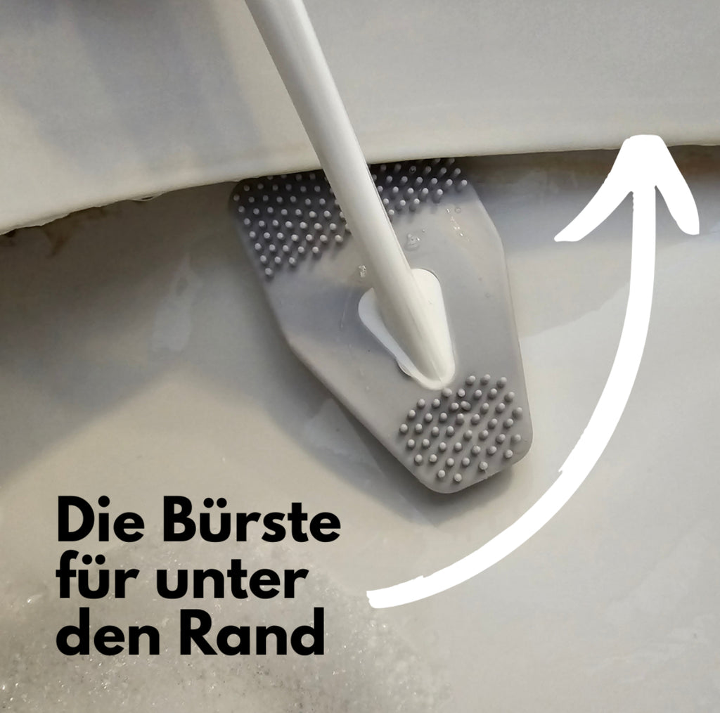 bideo® Reinigungs-Set mit 2 WC-Schaum und WC-Bürste | weiß
