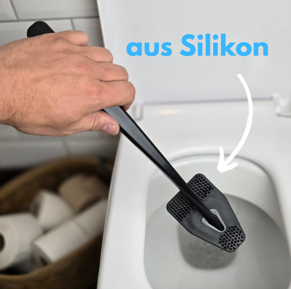 bideo® Reinigungs-Set mit 2 WC-Schaum und WC-Bürste | schwarz