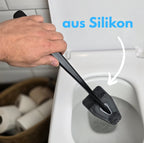 bideo® Reinigungs-Set mit 2 WC-Schaum und WC-Bürste | schwarz