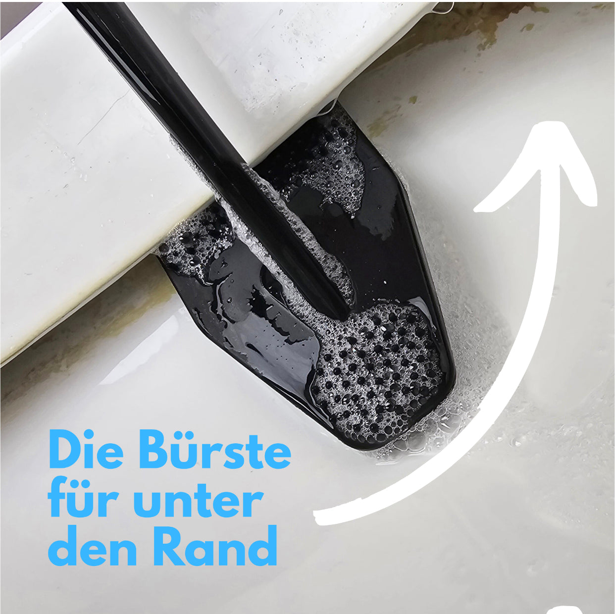 bideo® Reinigungs-Set mit 2 WC-Schaum und WC-Bürste | schwarz