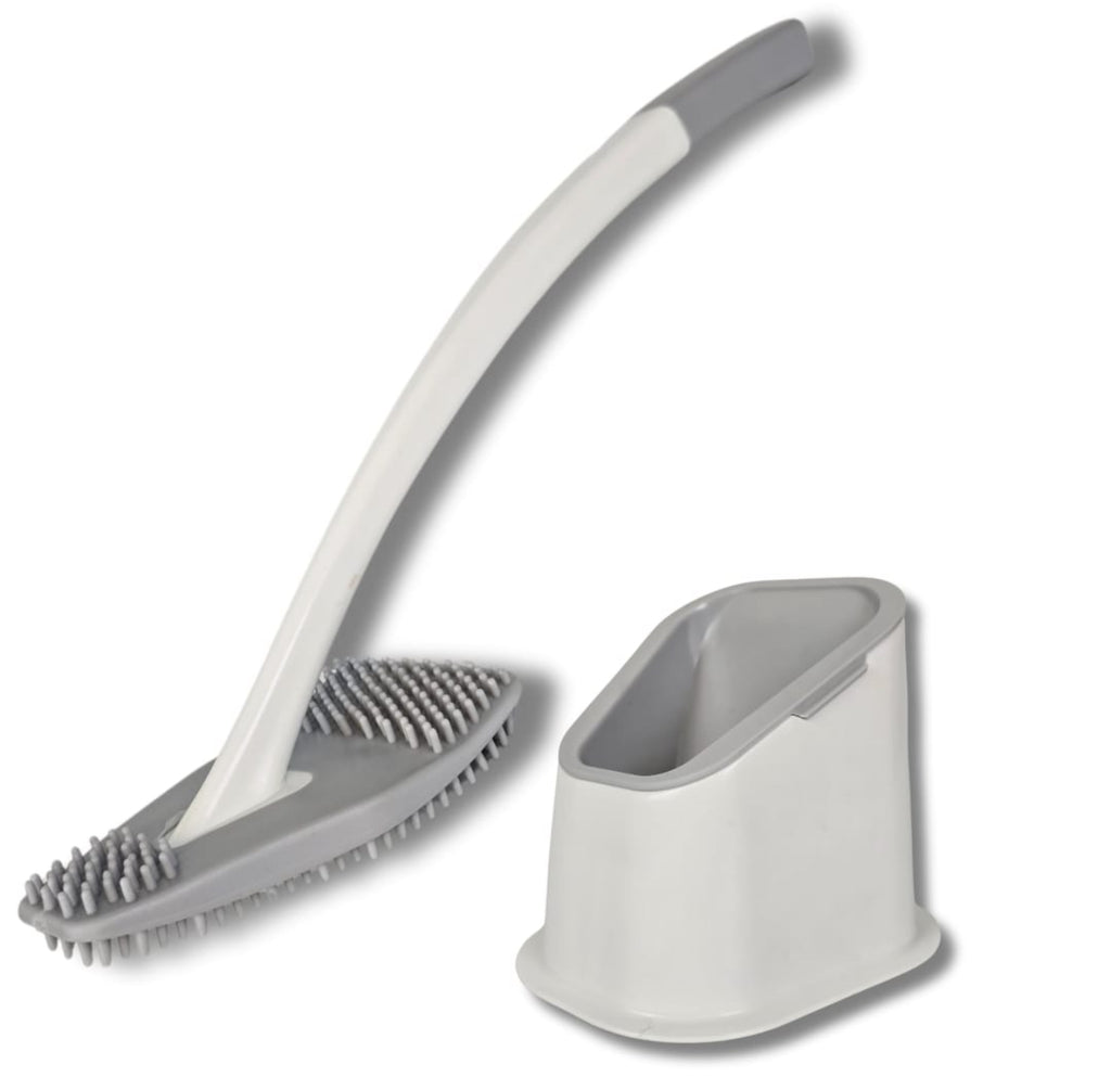 2er Set bideo® Rand-WC-Bürste weiß