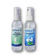 Reise-Set, Feuchttuch Spray mit Aloe Vera und Panthenol & Flächen Desinfektion-Spray ohne Alkohol - 50 ml