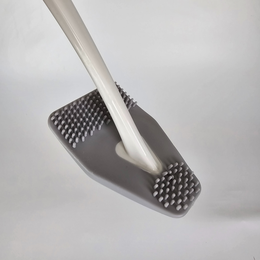 bideo® Rand-WC-Bürste Silikon weiß