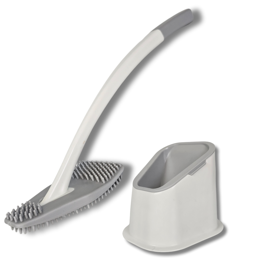 eine Silikonbürste weiß