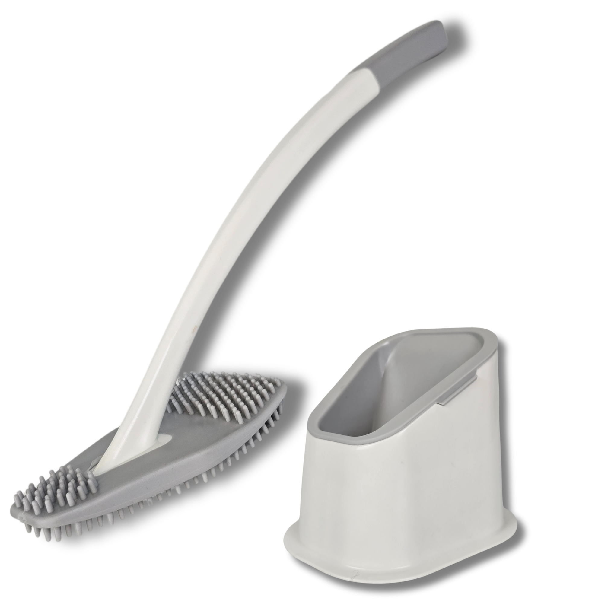 eine Silikonbürste weiß