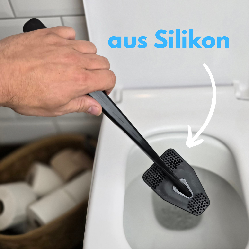 bideo® Reinigungs-Set mit WC-Schaum und WC-Bürste | schwarz