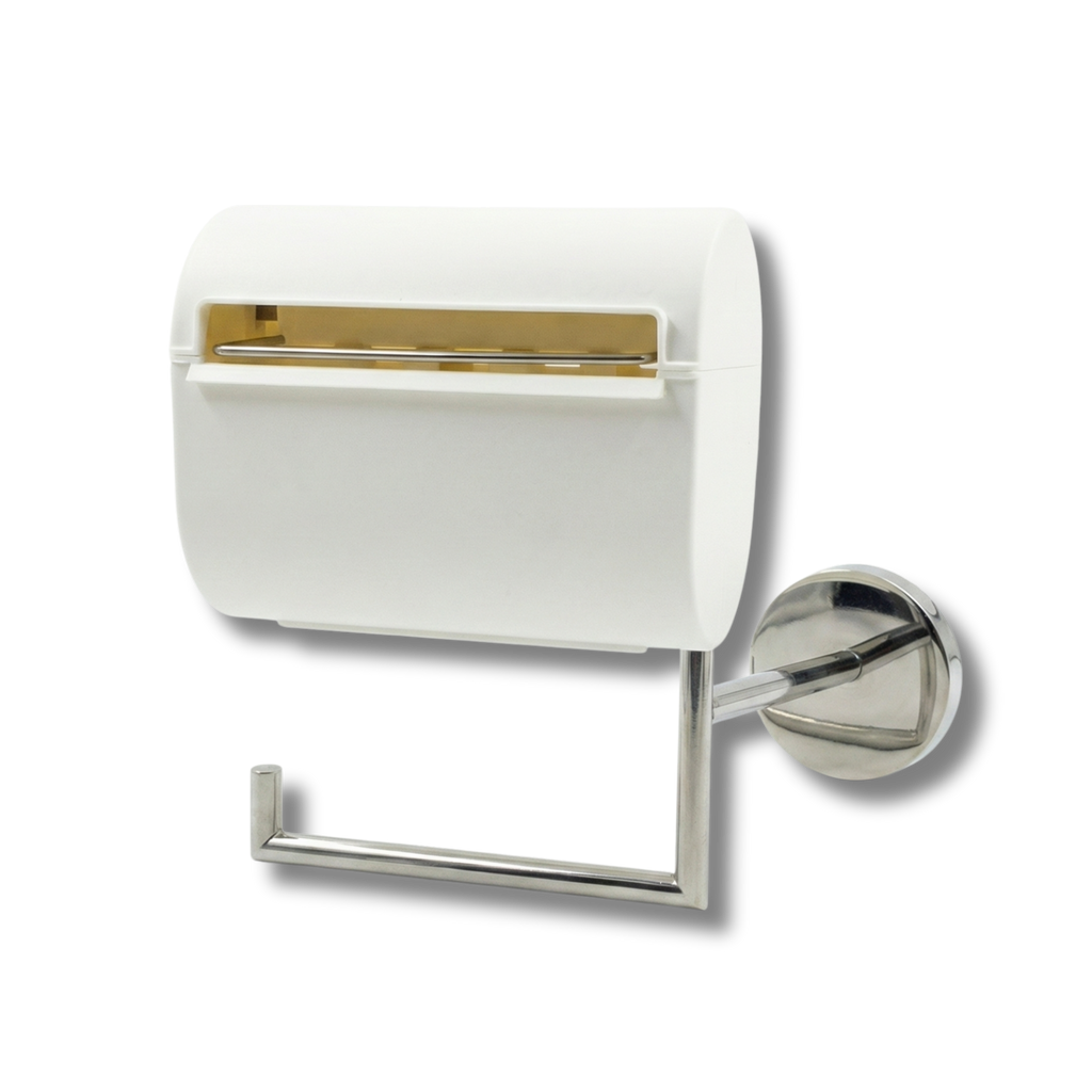 Toilettenpapierhalter in Weiß