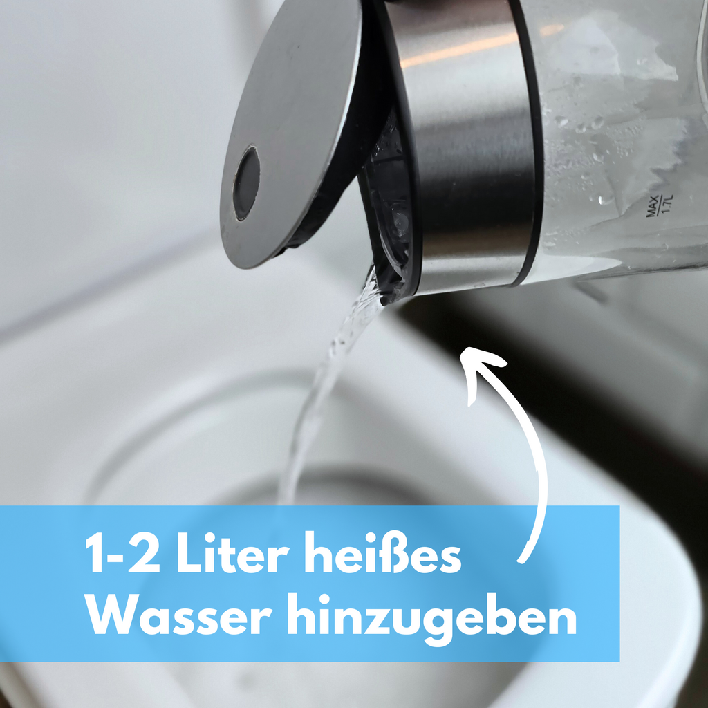 bideo® Reinigungs-Set mit WC-Schaum und WC-Bürste | schwarz