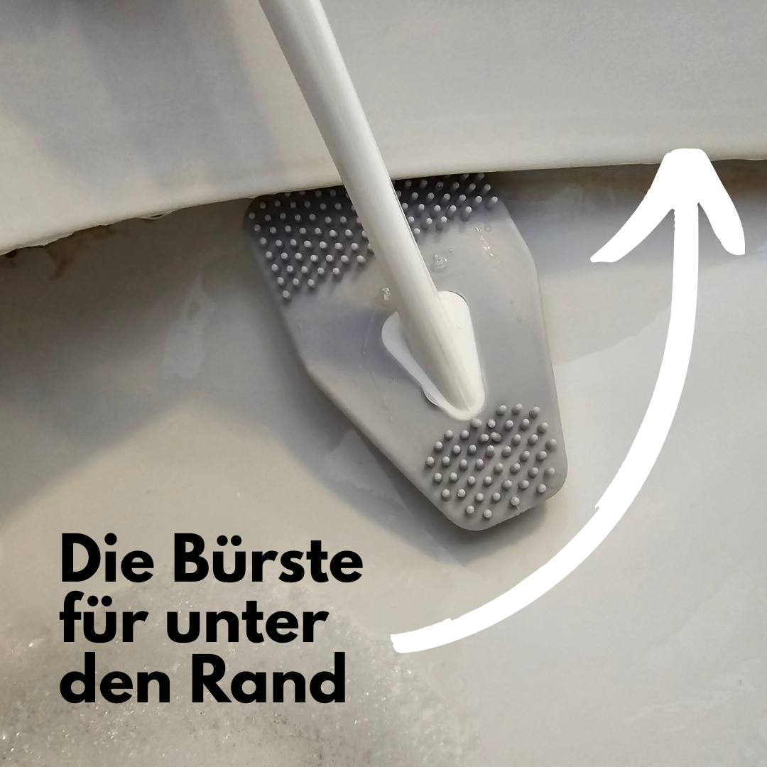 bideo® Rand-WC-Bürste Silikon weiß