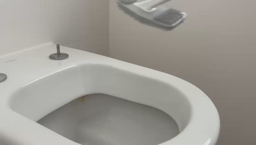 bideo® Rand-WC-Bürste Silikon weiß