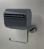 Starter-Set - Grau | Toilettenpapierhalter mit Befeuchtungsfunktion + Pflegemittel 500 ml